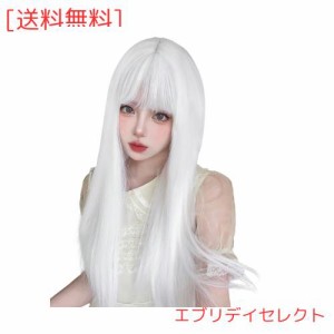 レオンカ 白髪 80% ウィッグ かつら コスプレ