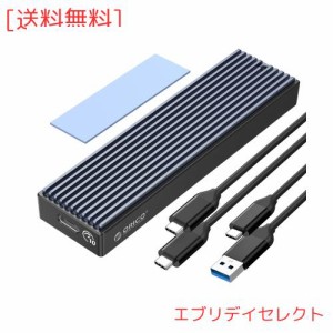 ORICO M.2 SSD 外付けケース M2 SSD ケース NVMe / SATA 両対応 USB3.2 Gen2接続 10Gbps高速転送 UASP対応 アルミケース ssd m.2 ケース 