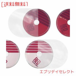 100枚CD/DVD 紙ジャケット用 収納袋ケース内袋（白色ビニール）丸型保護袋MayRecords CDスリーブ 厚口0.08mm 静電防止素材 (100)