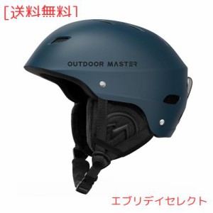 OUTDOORMASTER スキー ヘルメット スノーボード ヘルメット バイザー付き スノーヘルメット 全方位調整アジャスター 高密度EPS スキー用