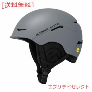 OUTDOORMASTER スキー ヘルメット MIPS スノーボード ヘルメット バイザー付き スノーヘルメット 通気スイッチ 全方位調整アジャスター 