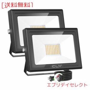 CLY LED 投光器 作業灯 看板灯 60W 2700K 電球色 超爆光 ledライト屋外 6000LM 600W相当 IP66防水 高輝度 フラッドライト ワークライト 