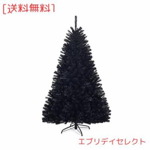 Costway クリスマスツリー 180cm ブラック 1036本枝 ヌードツリー スノータイプ クリスマス飾り インテリア用品 クリスマス 高濃密度 収