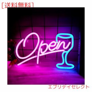 IMEGINAネオンサイン openbarネオンライト 店舗看板 インテリアライト LEDネオン管 ネオン看板 USB給電 バー 喫茶店 居酒屋の装飾 部屋リ