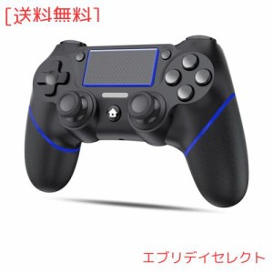 Elnicec PS4 コントローラー 無線【2024年最新バージョン】ps4 コントローラー純正 Bluetooth接続 600mAh大容量 15時間連続使用 二重振動