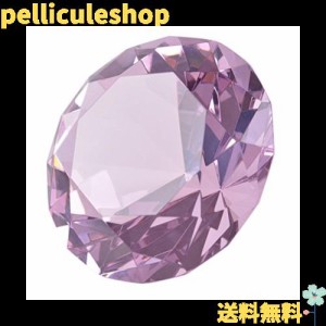 多色透明 水晶 ダイヤモンド 80mm ペーパーウェイト ガラス 文鎮 装飾品 誕生日 母の日 結婚記念日 プレゼント 妻 【ギフトボックス】 (