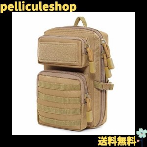 TRIWONDER MOLLE ミリタリーポーチ スマホポーチ 腰袋 サバゲー ミリタリーポーチ ベルトループ バッグ 戦術的 軍事 サバゲーポーチ (カ