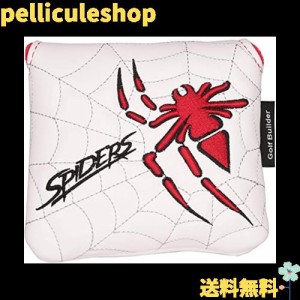 ゴルフヘッドカバー パターカバー マレット用 オデッセイ２ボール・テーラーメイド スパイダーパターに対応 スパイダー模様