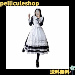 [Avarmora] メイド服 ロング コスプレ 英國風 ？袖 ロリータ クリスマス ハロウィン ロングスカート 仮装 レディース ワンピース 文化祭 