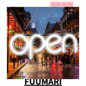 OPEN看板 LED OPEN SIGN オープン クローズ OPEN＆CLOSED時間付き 点滅設定可 カフェ 喫茶店 レストラン バー 居酒屋 インテリアショップ