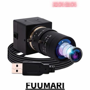 ELP 800万画素ウェブカメラ 5-50mm手動可変焦点レンズ HD画質 8MPズーム Sony IMX179搭載USB2.0 Webカメラ 付き バリフォーカルレンズフ