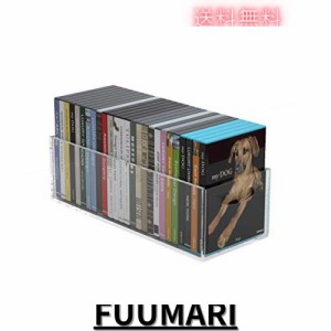 NIUBEE CD・DVD収納ケース 透明アクリル製 ps5ゲームソフト、アニメ収納ボックス 『W40×D15.6×H12.8cm』 CD/DVD/ブルーレイ 最大200枚