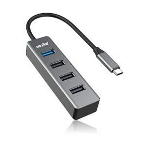 atolla USB C ハブ 4ポートUSB ハブ Type-C USB3.2 Gen1+USB 2.0拡張 USB C Hub バスパワー｜スリム設計 高速データ転送｜タイプC 変換ア