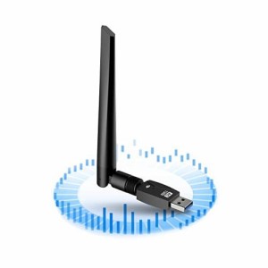 KIMWOOD 2022 wifi usb 1300Mbps USB3.0 無線lan 子機 2.4G/5G デュアルバンド 5dBi超高速通信 wifi 子機 360°回転アンテナ Windows11/1