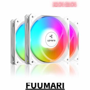 Novonest PCケースファン 120mm ファン pwm 高性能 静音 ファン 自動変換レインボーLED搭載 PWM 4PINコネクタ pc パーツ 冷却 ファン 静 