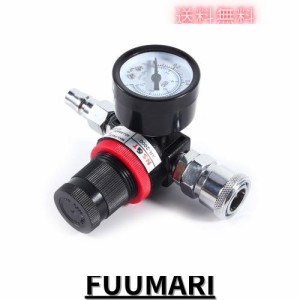 圧力調整弁 減圧弁 1/4”レギュレータ 0-145PSI エアコンプレッサ用部品 エア調整バルブレギュレータ コンプレッサー 調圧弁 安全弁 1/4 