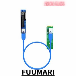 GLOTRENDS M.2 エクステンションケーブル(長さ:60？)、M.2 延長ケーブル、NGFF M.2 Key M to PCI-E X1/X4 ライザーケーブル、PCIe WiFiカ