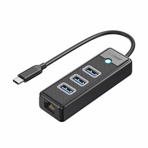 ORICO USB C ハブ 3.0 有線LANアダプター タイプc→3×USB3.0 Aポート+ ギガビットイーサネット RJ45 1000Mbps高速通信 5Gbpsデータ転送 