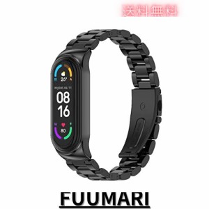 MIJOBS Xiaomi Mi Smart Band 7 スマートバンド 6 替えバンド Mi Band 5/4/3バンド 交換用 腕時計 リストバンド レディース メンズ