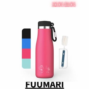 FJbottle 350ml 水筒 真空断熱 保温保冷 ステンレスボトル 直飲み シンプル おしゃれ 軽量 魔法瓶 職場 通勤 トレッキング 部活 外仕事 