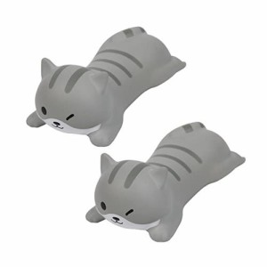 2点セット マウス用リストレスト 動物の形 かわいい猫のデザイン ソフト 快適 ハンドレスト パームレスト 手首サポート 肘置き クッショ