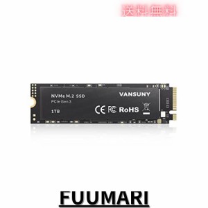 Vansuny 内蔵SSD 1TB PCle 3.0×4 NVMe M.2 SSD 3D NAND NVMe M.2 2280 内蔵ソリッド ステート ドライブ PCIe SSD より高速な PC とラッ