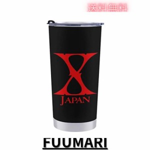 X-JAPAN マグカップ コーヒーカップ コンビニカップ 蓋付き 持ち運び 600ml 直接ドリップ ステンレス製 ストロー キャラクター グッズ 保