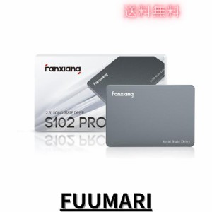 fanxiang S102 Pro SSD 500GB SATA 2.5インチ内蔵ソリッドステートドライブ、最大560MB/s、SLCキャッシュ、3D NAND TLC、アルミニウム合