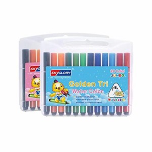【Pedonir】洗たくでおとせる サインペン 子供用ペン カラーペン 水でおとせる 水性ペン 幼児 子供 (36色セット) (24色セット)