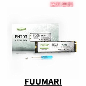 Fikwot FN203 512GB M.2 SATA SSD SLC キャッシュ 3D NAND TLC SATA III 6Gb/s M.2 2280 NGFF 内蔵 SSD 最大読込: 550MB/s 最大書き：460