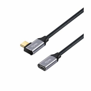 USB Type C 延長ケーブル L字型 3m【 YITONGXXSUN 】USB-C 延長 USB 3.1 Gen2(10Gbps) 高速データ転送 5A急速充電 タイプC 延長コード us