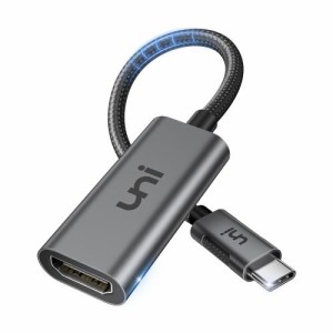 USB Type-C HDMI変換アダプタ【4K@60Hz映像出力】 uniAccessories タイプC端子 HDMI変換アダプター Thunderbolt 4/3 iPhone 15 Pro/Max、