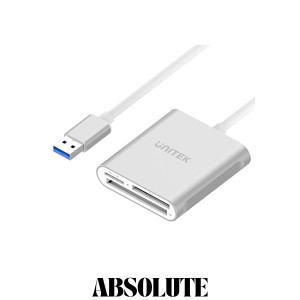 Unitek USB3.1 Gen1 マルチカードリーダー 3スロット搭載 SD/TF/マイクロSD/コンパクトフラッシュ/CFカード/マイクロ SDHC/MD/MMC/SDHC/S