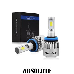 Autofeel【正規品】 ヘッドライト LED H8/H11兼用 6500K DC9V-32V LEDチップ搭載モデル 放熱ファン付き 5年保証