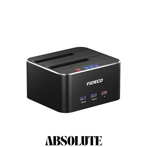 HDDスタンド FIDECO ドッキングステーション USB3.0接続 2.5/3.5インチHDD/SSD SATA I/II/III対応パソコンなしで 外付け オフラインクロ