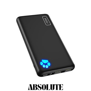 INIU モバイルバッテリー 10000mAh (大容量 最軽量 小型 3台同時充電)【USB-C入出力 LEDライト付き PSE認証済 低電流モード搭載】携帯充