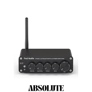 Fosi Audio BT30D Bluetooth5.0アンプ パワーアンプ サウンドアンプ SUB音量/周波数調整 高性能TPA3116D2チップ ステレオ オーディオアン