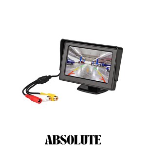 Antion 4.3インチモニター 液晶オンダッシュモニター 2系統の映像入力 バック連動 駐車モニター 12V/24V通用 日本語説明書