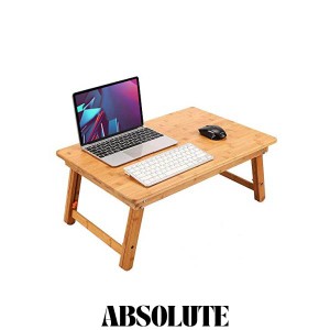 ノートパソコンデスク PCスタンド 傷付きにくい 竹製 ベッドテーブル ローテーブル 座卓・ちゃぶ台 折りたたみ式 高さ調節可能 多機能 ト