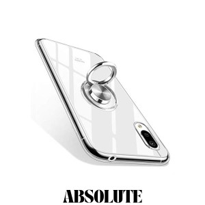 AQUOS sense3 ケース/AQUOS sense3 basic ケース/AQUOS sense3 lite ケース/Android One S7 ケース リング クリア TPU 透明 耐衝撃 スマ