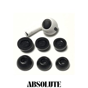 VSuRing Airpods Pro2/1用 イヤーピース 低反発 ウレタン製 3ペア S/M/L ノイズ低減 音質向上 遮音性 滑り止め 柔らかい 耳垢ガード エア