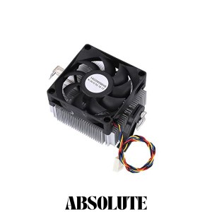 Lantro JS CPU冷却ファン、2200RPM CPUファン 放熱性能大風量CPUクーラー、AMD AM2 AM3 AM3 + FM1 FM2 FM2 +用12Vブラック