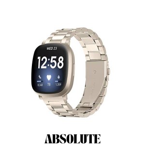 バンド Compatible with Fitbit Versa3 Fitbit Sense バンド ステンレス製 交換用 ベルト Fitbit Versa 3 Fitbit Senseベルト ビジネス風