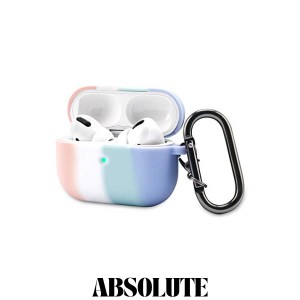 HXT AirPods Proケース かわいい おしゃれ エアポッドケース AirPods Proカバー 人気 便利 防水 Airpods pro適用（虹色B）