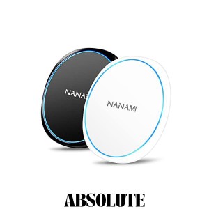 NANAMI ワイヤレス充電器 Qi急速 2台セット 置くだけ充電器 15W/10W/7.5W iPhone 15/14/13/12 (Pro/Pro Max/Mini) SE第二世代/11Pro/Xs (