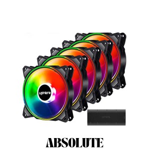 Novonest 120mm ARGB PCケースファン 4Pin PWM 冷却ファン 5v 3Pin マザーボード AURA Sync同期 LEDファン 高性能 静音 25mm厚 クーラー