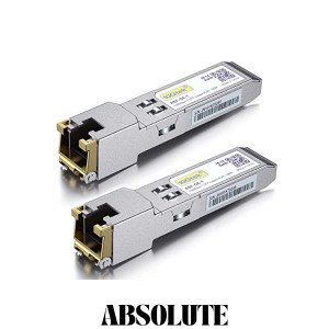 10Gtek 1.25G SFP-T, 1000Base-T カッパー SFPモジュール, SFP to RJ45 SFP, 光トランシーバ, Cisco GLC-T/SFP-GE-T、Meraki MA-SFP-1GB-