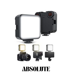 【革新モデル】 LEDビデオライト 撮影ライト カメラライト 無段階調光調色 360度回転 小型 3000K-6000K CRI95+ 補助照明 撮影用ライト Ty