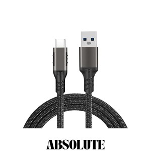 USB C to USBケーブル (3m/ガン色/10Gbpsデータ転送) USB-C ＆ USB-A 3.2(Gen2) ケーブル 60W 20V/3A USB A to USB Cケーブル Xperia/Gal