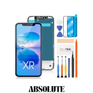 SRJTEK For iPhone XR 液晶パネル 画面交換修理用 タッチパネルセット 6.1インチ A1984 A2105 A2106 A2108モデルに対応 LCDディスプレイ